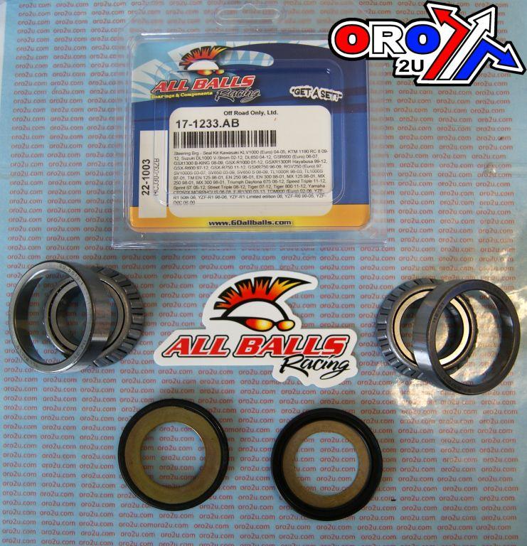 STEERING BEARING KIT ALLBALLS, ALLBALLS 22-1003 BMW/KAW/SUZ/TRIUMPH