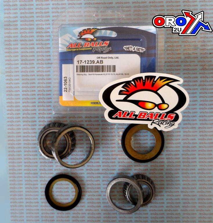 STEERING BEARING KIT ALLBALLS, ALLBALLS 22-1063 KAWASAKI