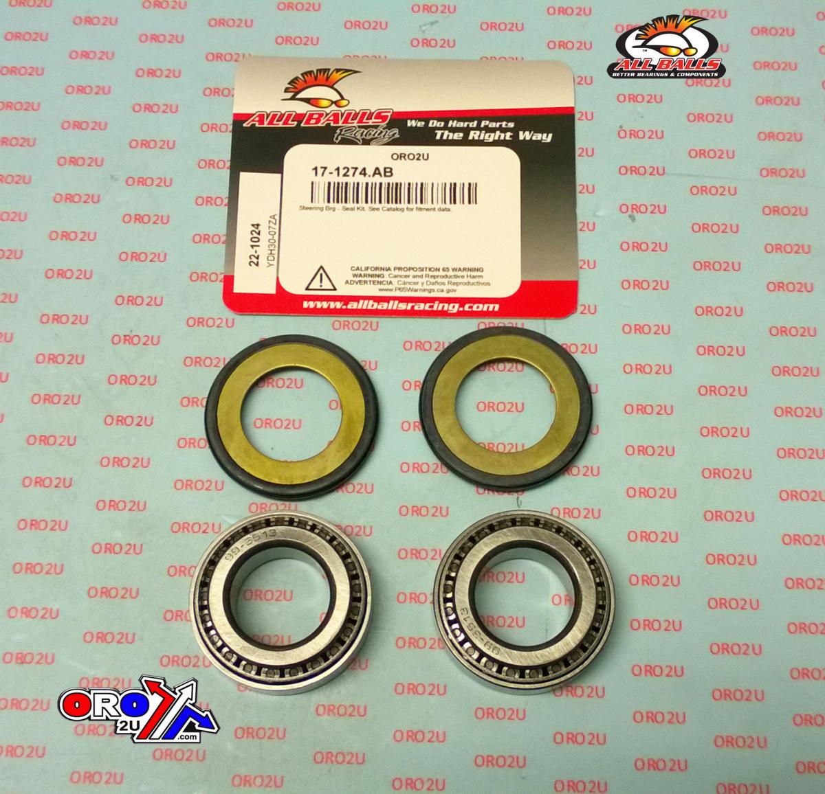 STEERING BEARING KIT ALLBALLS, ALLBALLS 22-1024 BMW/KYO/SHERCO/SUZ/YAM