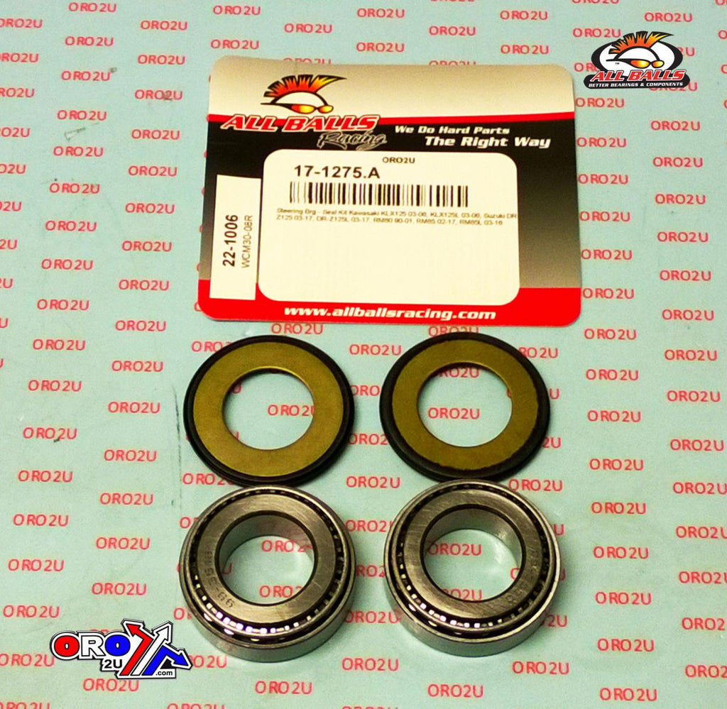 STEERING BEARING KIT ALLBALLS, ALLBALLS 22-1006 KAW/SUZ