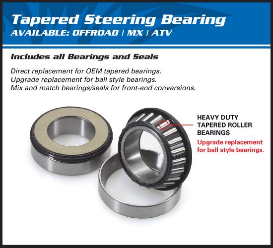STEERING BEARING KIT ALLBALLS, ALLBALLS 22-1006 KAW/SUZ