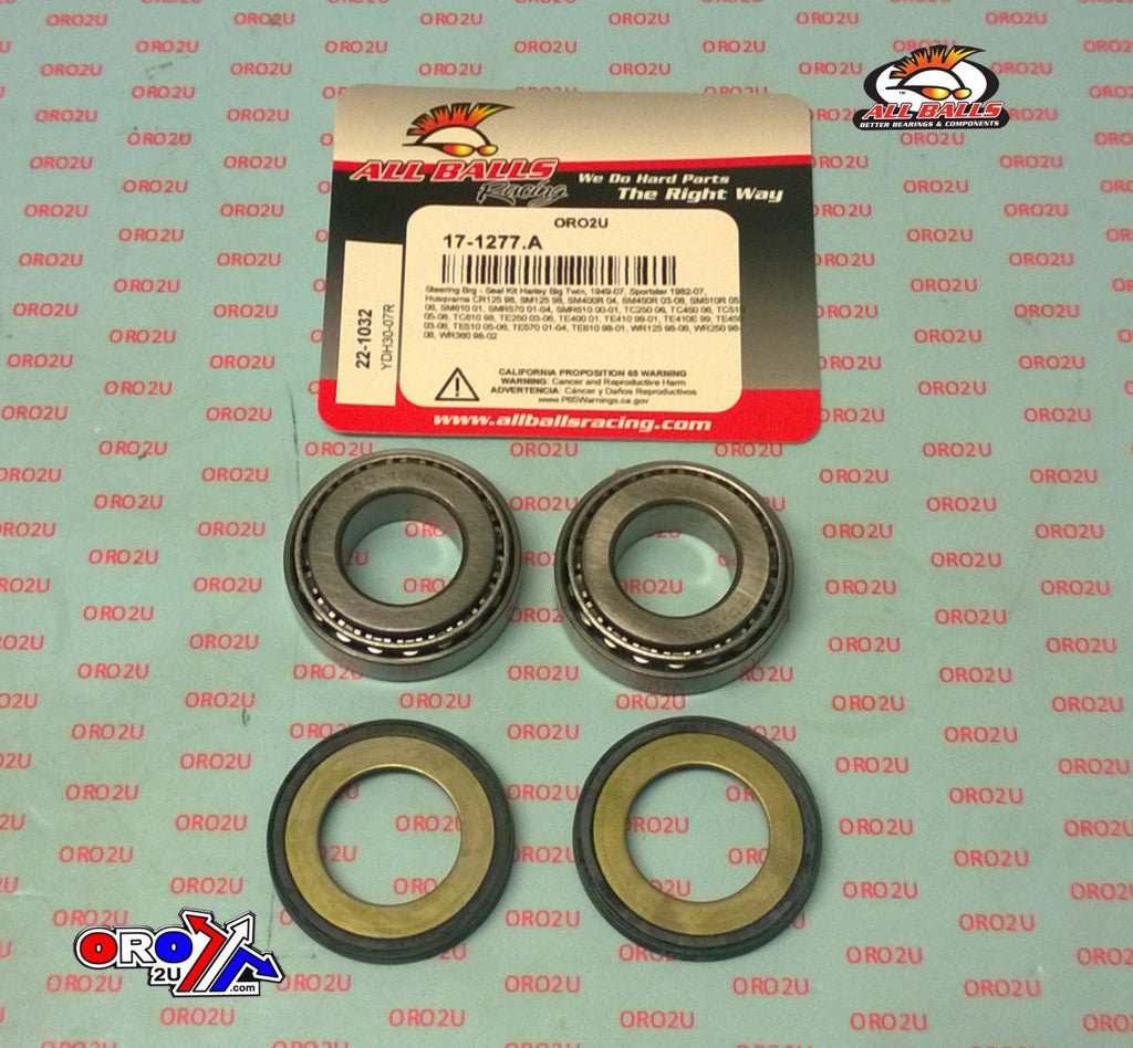 STEERING BEARING KIT ALLBALLS, ALLBALLS 22-1032 BUELL/HARLEY/HUSKY/VICTORY