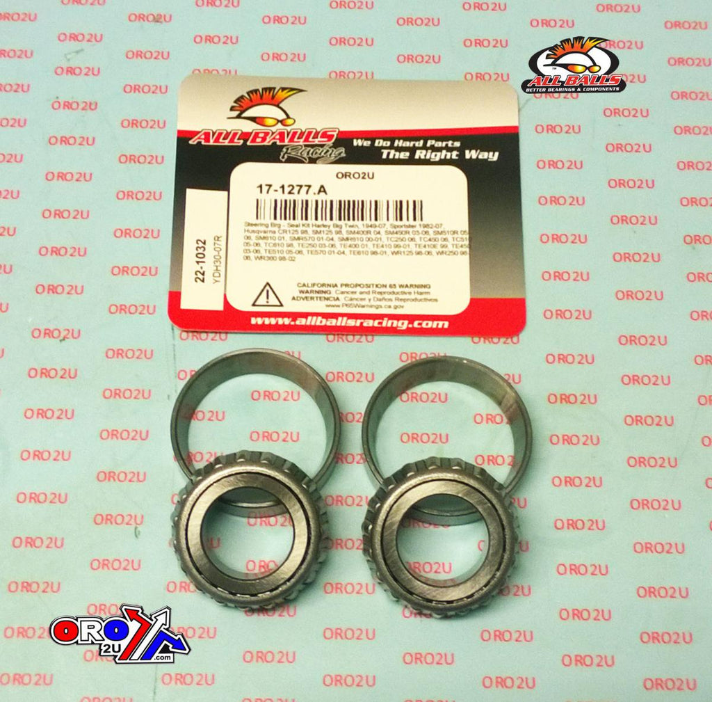 STEERING BEARING KIT ALLBALLS, ALLBALLS 22-1032 BUELL/HARLEY/HUSKY/VICTORY