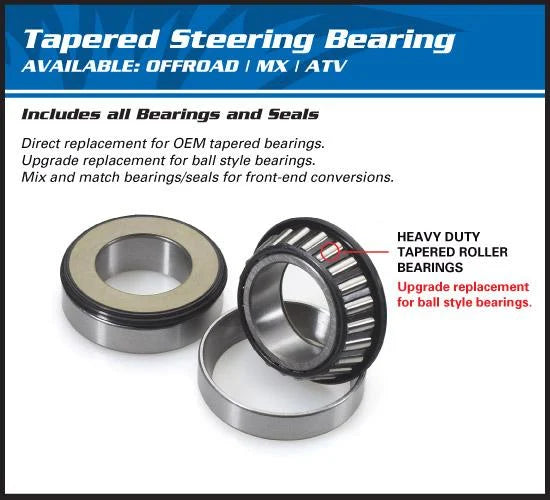 STEERING BEARING KIT ALLBALLS, ALLBALLS 22-1032 BUELL/HARLEY/HUSKY/VICTORY