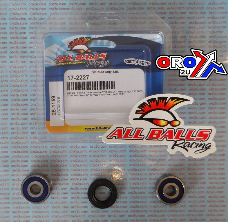 S/SEED USE PART NUMBER 17-2229   WHEEL BEARING KIT FRONT 79-22 YAM CY/PW/QT/SH/XC/YJ 50, ALLBALLS 25-1159 DIRT/ROAD