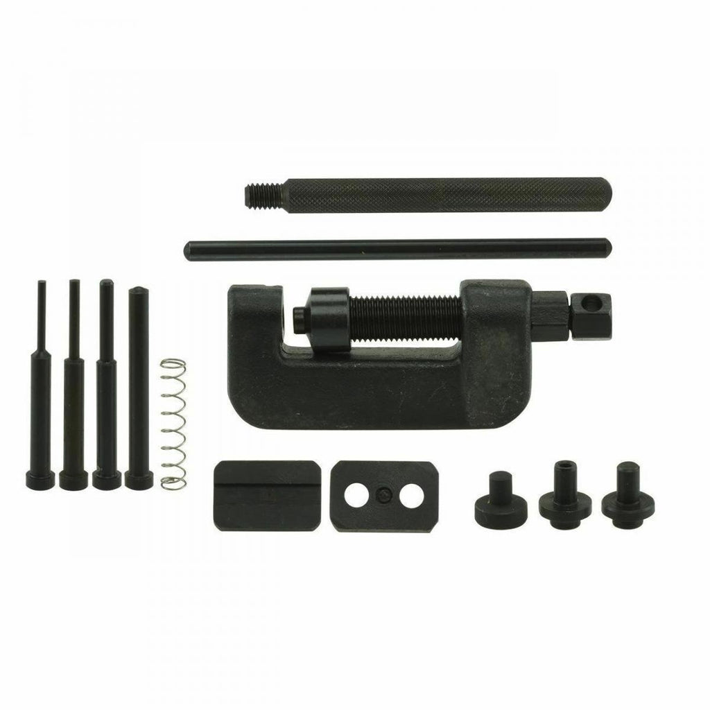 CHAIN RIVET CUTTING KIT & PRESS, CAM DRIVE COMPATIBLE / 2,3 & 4 mm PINS