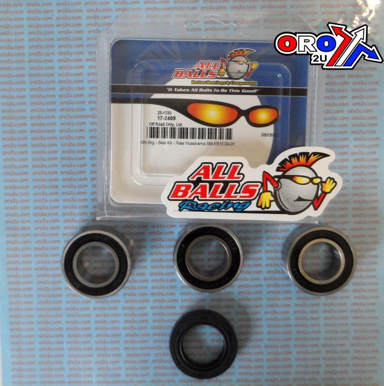 WHEEL BEARING KIT REAR 99-03 HUSKY SM/TE 610, ALLBALLS 25-1535 DIRT