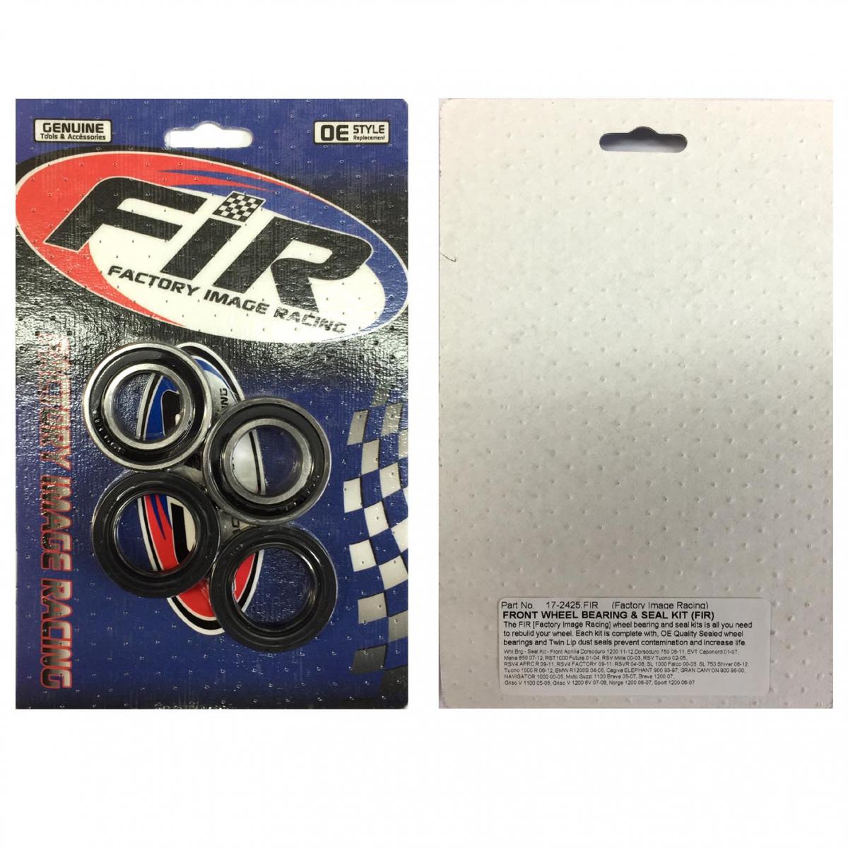 WHEEL BEARING KIT Aprilia BMW, Moto Guzzi, FACTROY IMAGE RACING