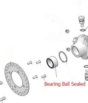 WHEEL BEARING KIT FRONT & REAR 09-22 POLARIS, ALLBALLS 25-1628 ATV