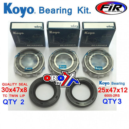 WHEEL BEARING & SEAL KIT KOYO, KOYO / HONDA / TALON HUBS