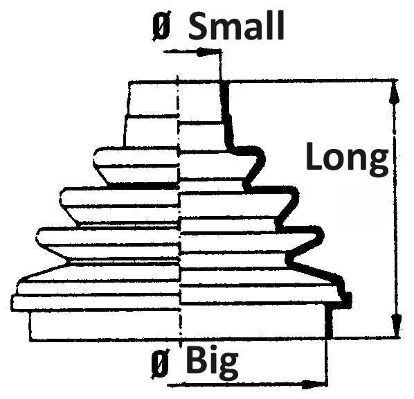 CV BOOT UNIVERSAL 18x62x86