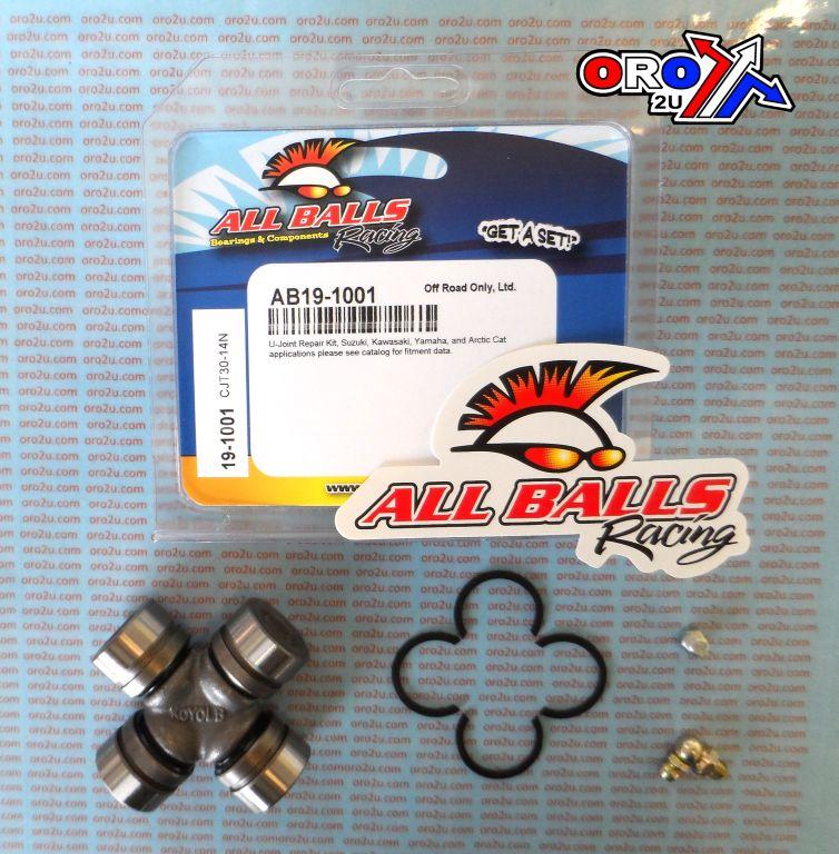 U-JOINT KIT 87-15 ARCTIC CAT KAWASAKI SUZUKI YAMAHA ALL BALLS 19-1001