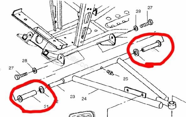 A-ARM BUSH KIT/8 POLARIS