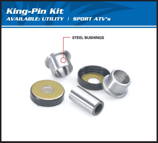 KING PIN SET ALLBALLS 42-1004, YAMAHA YFM350ER Moto-4 89-95