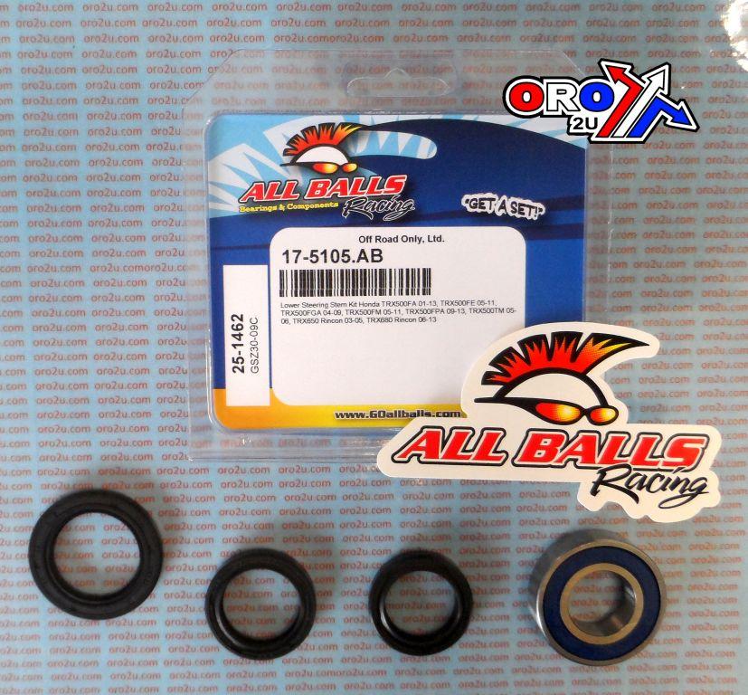 LOWER STEERING BEARING KIT, ALLBALLS 25-1462