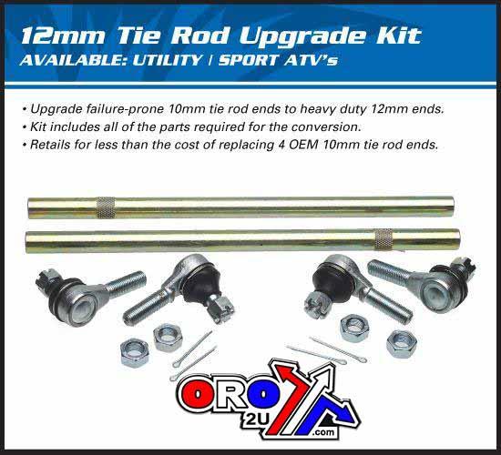 TIE ROD UPGRADE KIT 01-20 SUZUKI YAMAHA 450 500 660 700 LT-A YFM YFZ 52-1004 553858 04300317 0430-0317