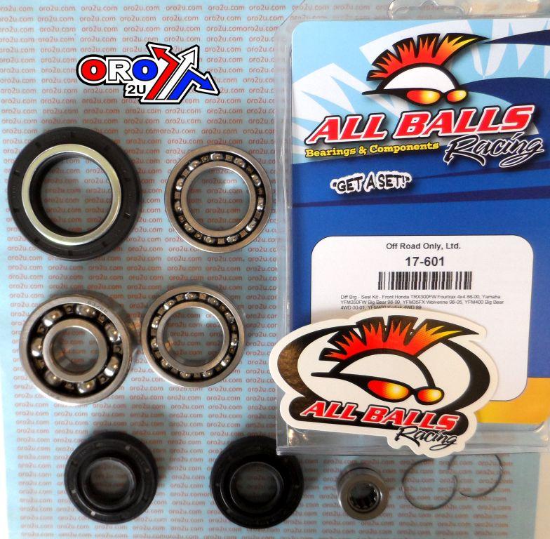 DIFFERENTIAL KIT YFM350 400, ALLBALLS 25-2001 FRONT TRX300