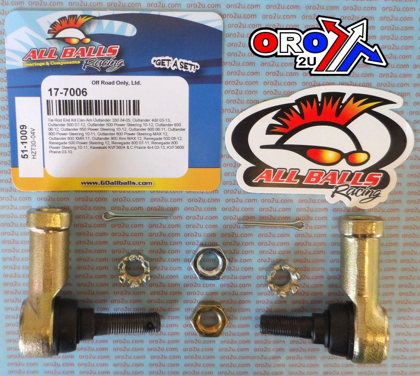 TIE ROD END KIT CAN-AM, ALLBALLS 51-1009 KVF360A