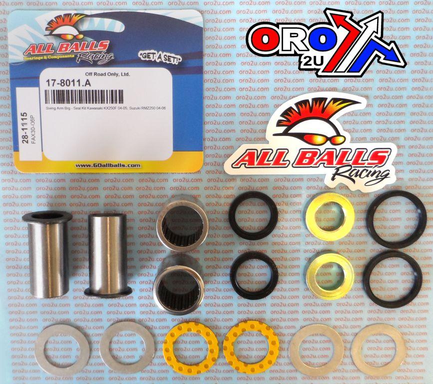 SWINGARM BEARING KIT ALLBALLS, ALLBALLS 28-1115 KAW KX250/SUZ RMZ250 04-06