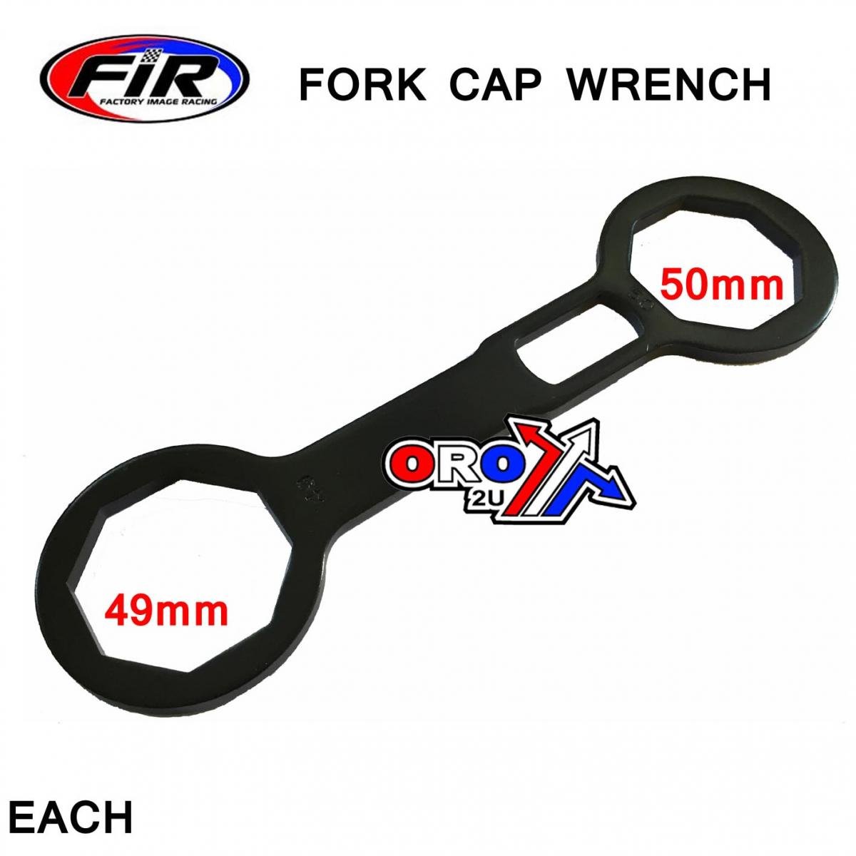 FORK CAP WRENCH 3-in-1, 49 & 50mm DUAL ENDED TOOL