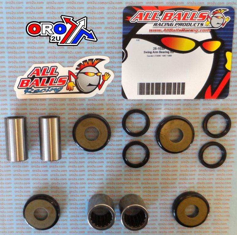SWINGARM BEARING KIT ALLBALLS, ALLBALLS 28-1035 SUZUKI LT-300E 87-89