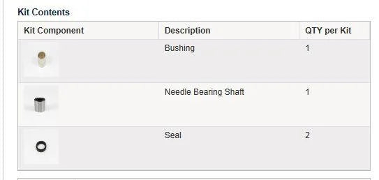 LOWER SHOCK BEARING KIT 85-13 HONDA 80 100 CRF XR 29-5017 MX-04391 52486-GN1-000 91263-GN1-003 52452-GN1-000