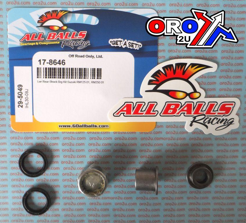 LOWER SHOCK BEARING KIT RM, ALLBALLS 29-5049 RM125 RM250