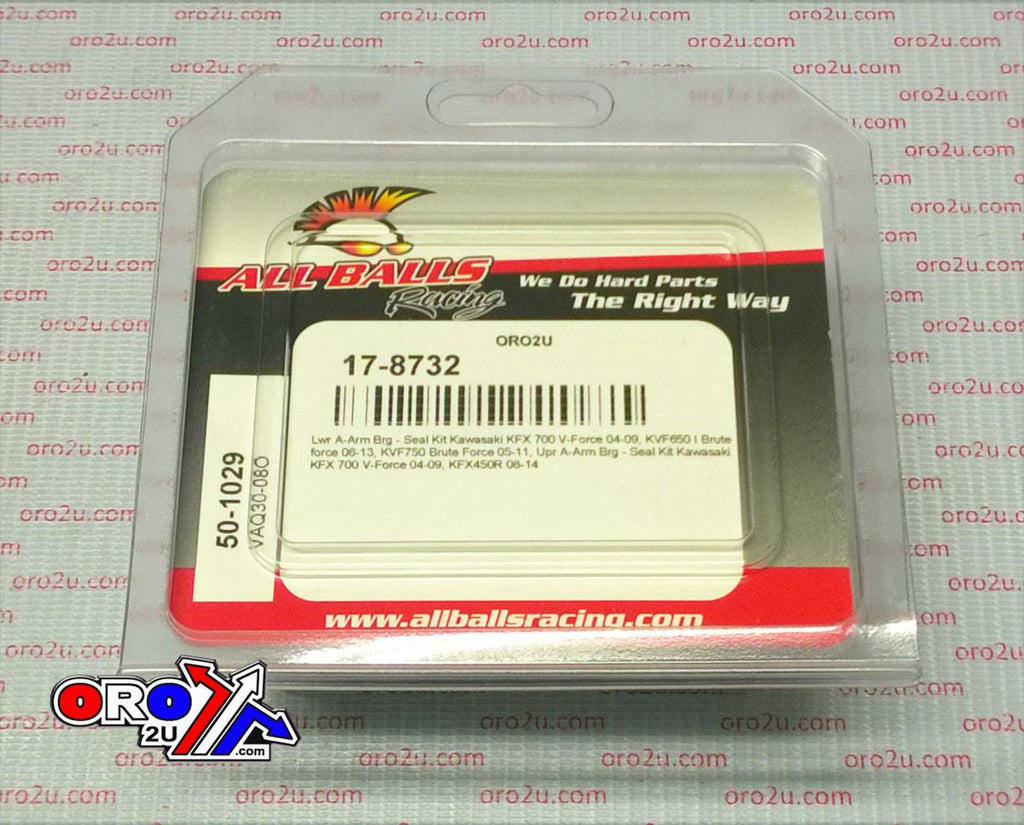 A-ARM LOWER & UPPER BEARING & SEAL KIT 04-14 KAWASAKI 450 650 700 750 KFX KVF 50-1029