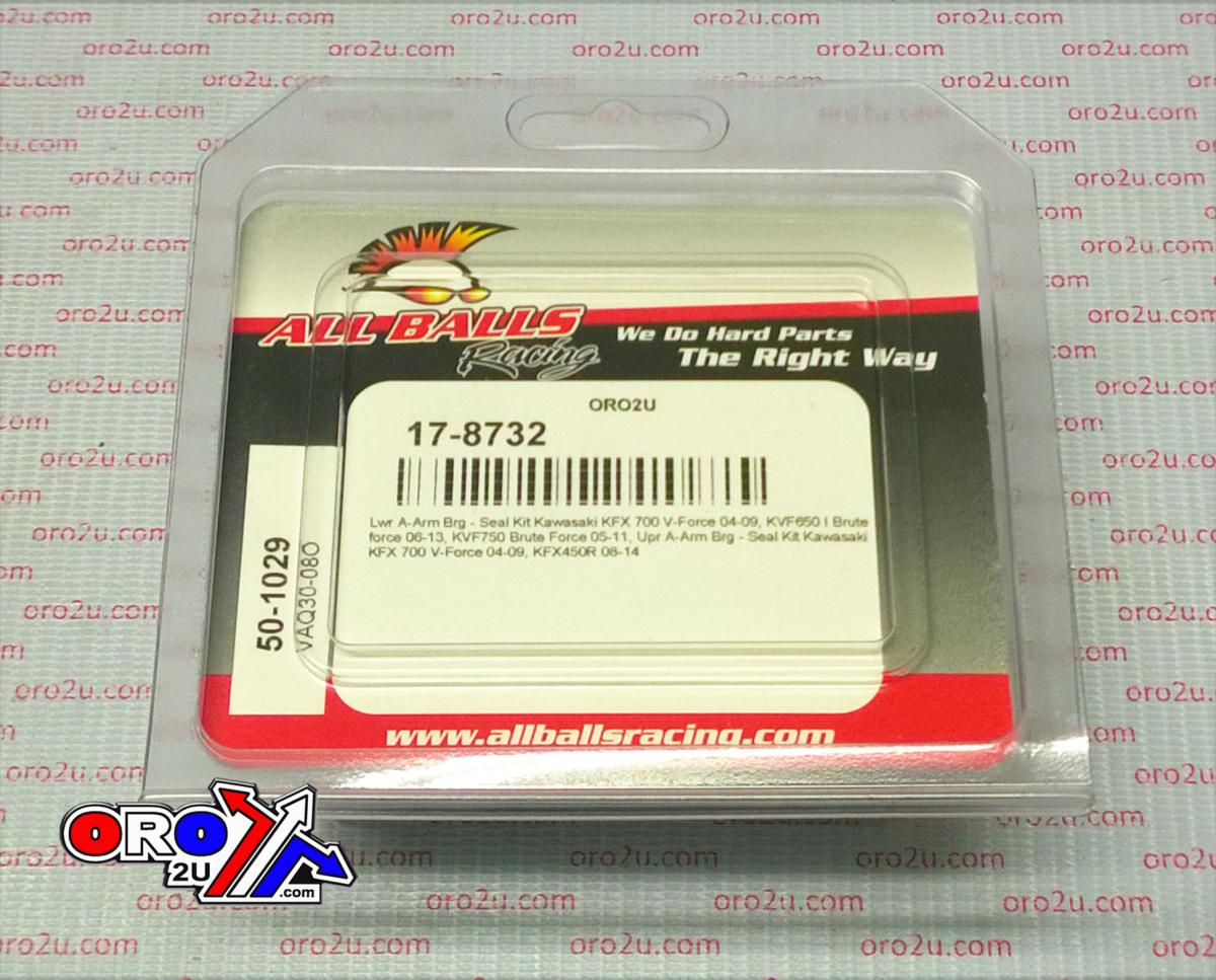 A-ARM LOWER & UPPER BEARING & SEAL KIT 04-14 KAWASAKI 450 650 700 750 KFX KVF 50-1029