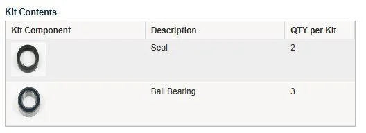 WHEEL BEARING KIT FRONT & REAR BMW/GAS/HUSKY/KTM/KAW/SUZ/YAM/APRILIA, ALLBALLS 25-1406 DIRT/ROAD