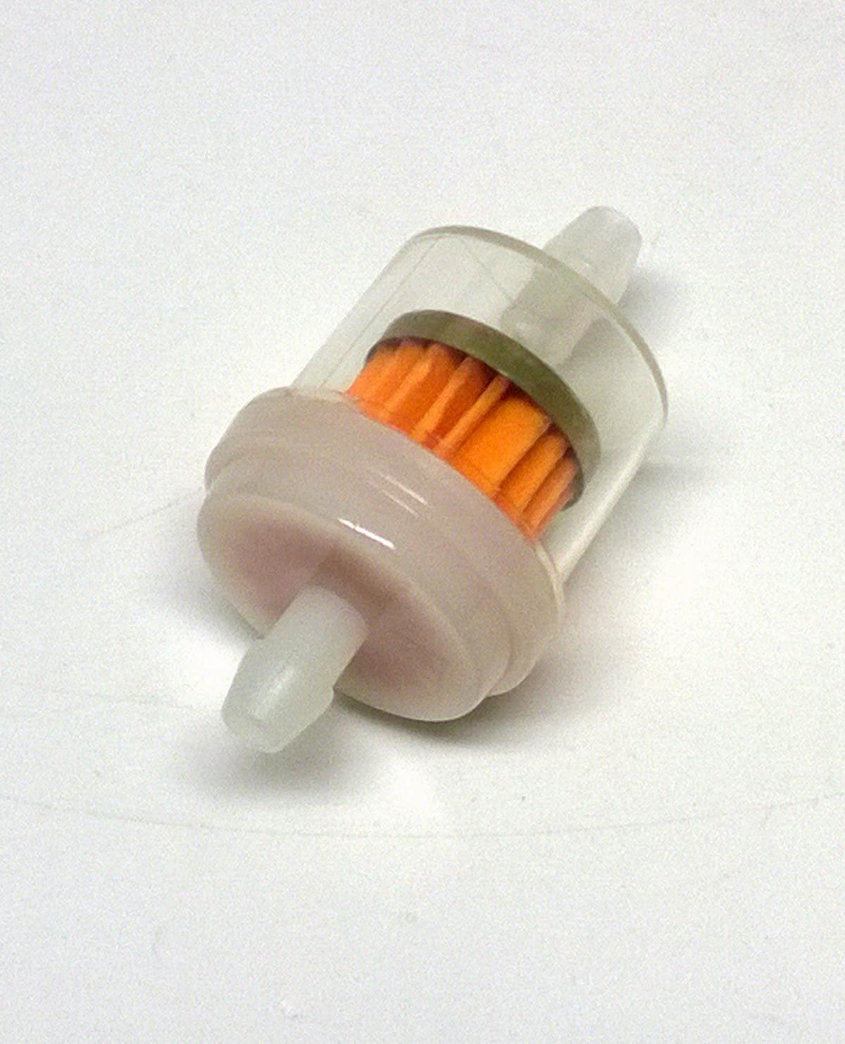 FUEL FILTER STRAIGHT 6mm HOSE, UP-07101, ROAD