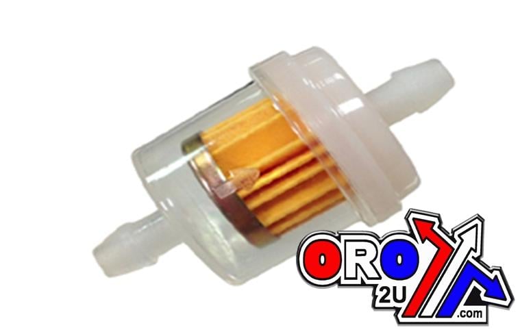 FUEL FILTER STRAIGHT 6mm HOSE, UP-07101, ROAD