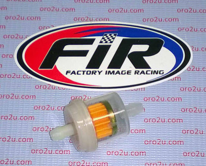 FUEL FILTER STRAIGHT 6mm HOSE, UP-07101, ROAD
