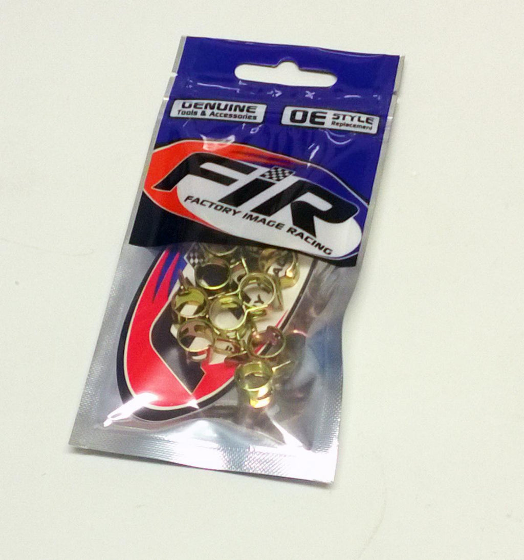 8-10mm STEEL SPRING HOSE CLIPS CLAMPS - PACK OF 10 - SM-07046