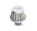 MINI BREATHER FILTER 12MM, CRANKCASE FILTER SILVER