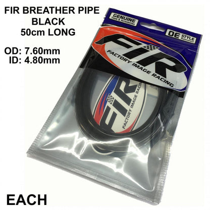 FUEL PIPE BREATHER LINE 5mm BLACK 50cm LENGTH