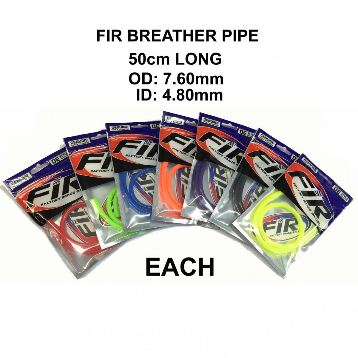 FUEL PIPE BREATHER LINE 5mm YELLOW 50cm LENGTH