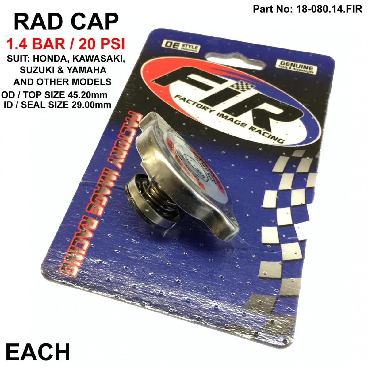 RADIATOR CAP 1.4 [20psi] JAP.