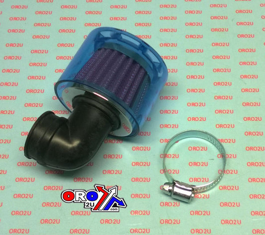 35mm AIR FILTER WITH 90* RUBBER & COVER