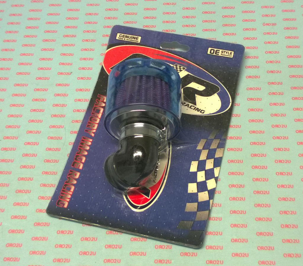 35mm AIR FILTER WITH 90* RUBBER & COVER