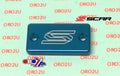 FRONT BRAKE RESERVOIR COVER BLUE 93-26 KAWASAKI SUZUKI YAMAHA KX KLX RM RM-Z RMX YZ WR SCAR 1801B