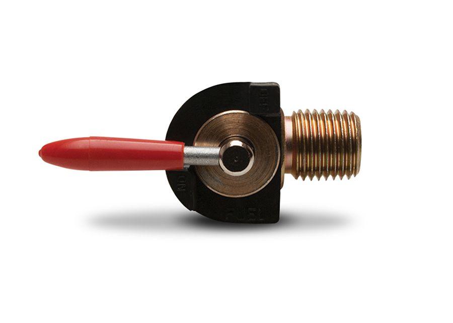 FUEL TAP INLINE 6mm 90° BEND SCREW END 12-0085