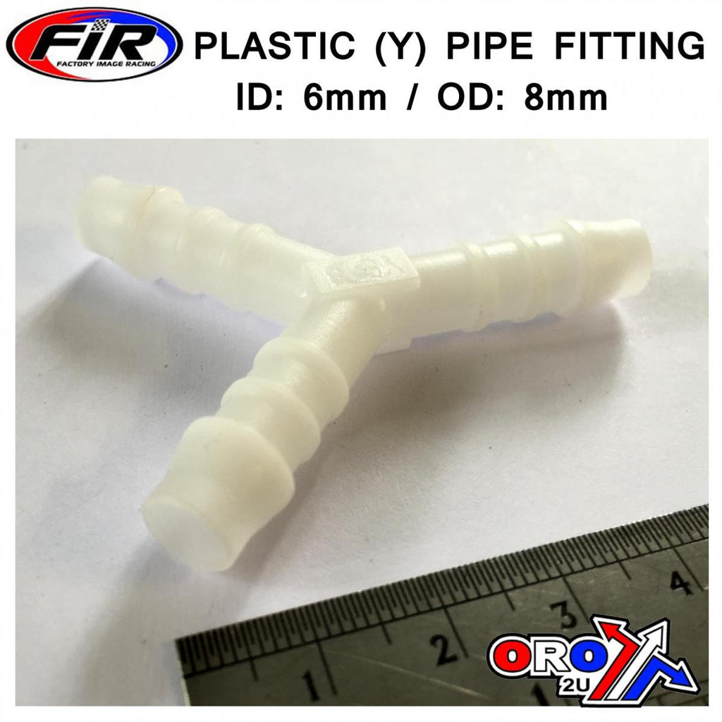 Y HOSE CONNECTOR 8mm PIPE EACH