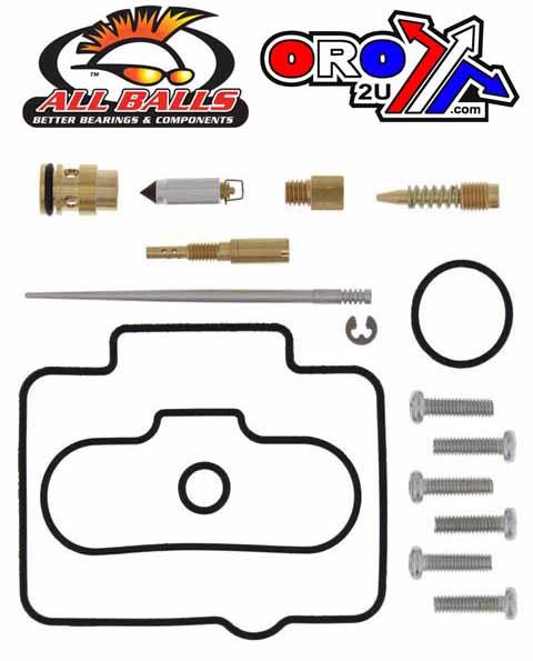 CARBURETOR REBUILD KIT 2002 KAW KX125, ALLBALLS 26-1509 DIRT