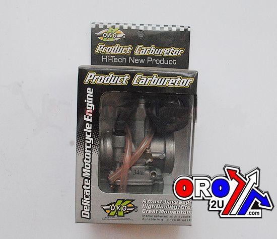 CARBURETOR ASSEMBLY OKO 24mm, KAWASAKI KX 80 85 100 YAMAHA YZ 80 85
