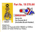 STARTER MOTOR REPAIR KIT, SUZUKI GSX-R600 750 SMU9166, ARROWHEAD