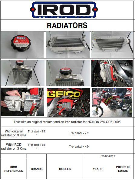 RADIATOR YZ125 01-04 RIGHT, 008060 IROD 5NY-12461-00-00