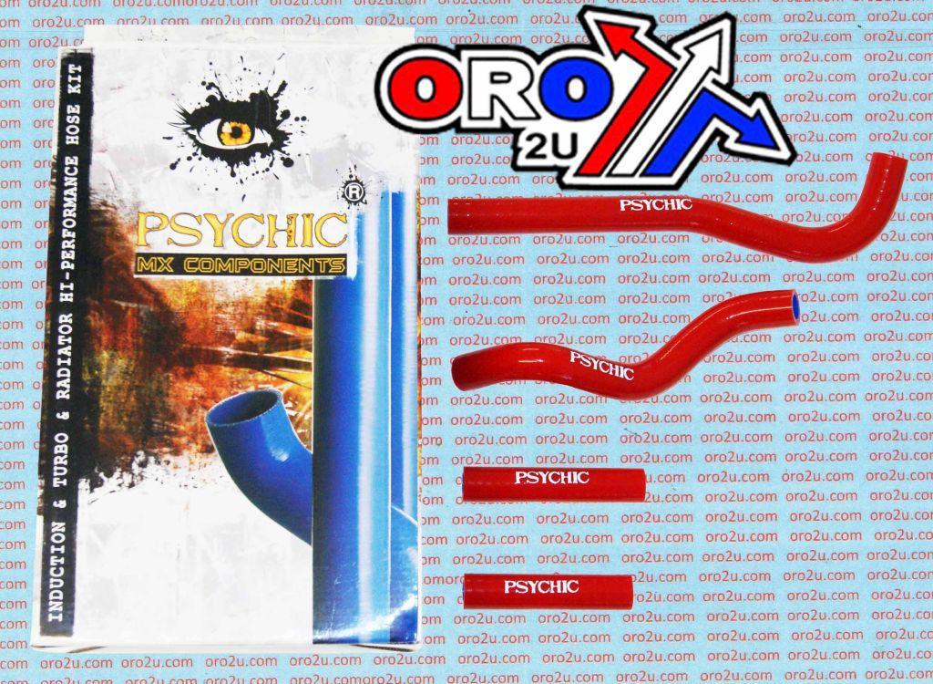 HOSE KIT 4pcs 07-26 HONDA CRF150 RED SILICONE RADIATOR HOSE 19063-KSE-000 19061-KSE-000 PSYCHIC MX-10028RD