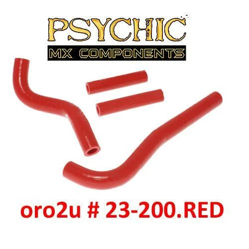 HOSE KIT 4pcs 07-26 HONDA CRF150 RED SILICONE RADIATOR HOSE 19063-KSE-000 19061-KSE-000 PSYCHIC MX-10028RD