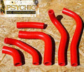 HOSE KIT 6pcs 02-04 CRF450R RED, SILICONE RADIATOR HONDA, PSYCHIC MX-10025RD